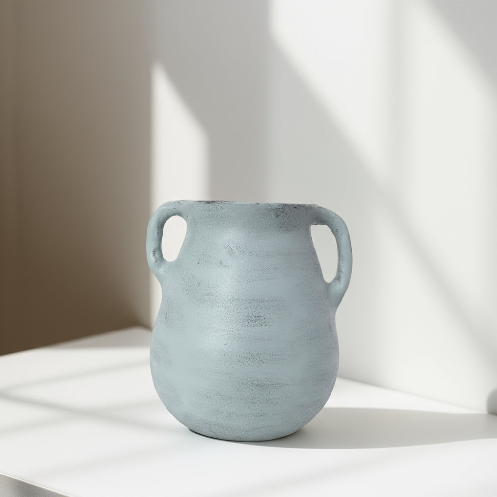 Warm Earth Terracotta Vase- Mint