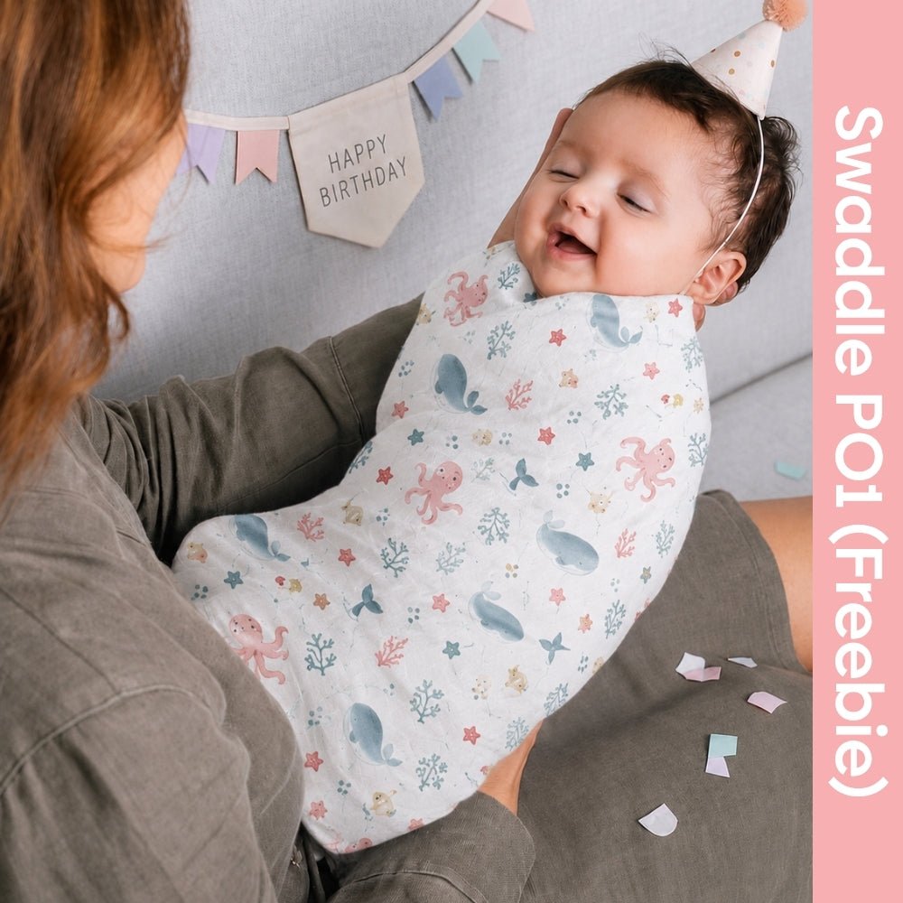 Vitamin Sea Collection Muslin Swaddle - Swaddles | haus & kinder