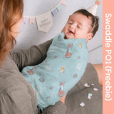 Spacewalk Collection Muslin Swaddle - Swaddles | haus & kinder