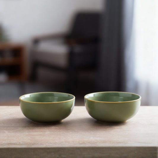 Thyme Mist Small Bowl- Green set of 2