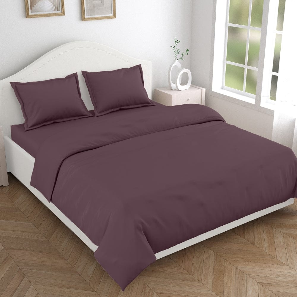 Plum 100% Cotton Bedsheet, 300 TC