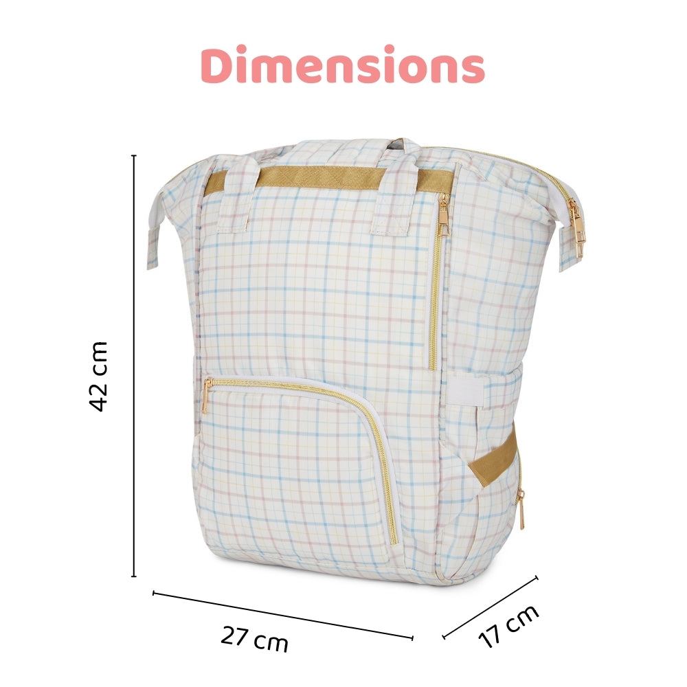Chic Diaper Bag Backpack (Capacity - 20L) , Mom in Paris
