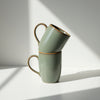 Thyme Mist Mug- Green Set of 2