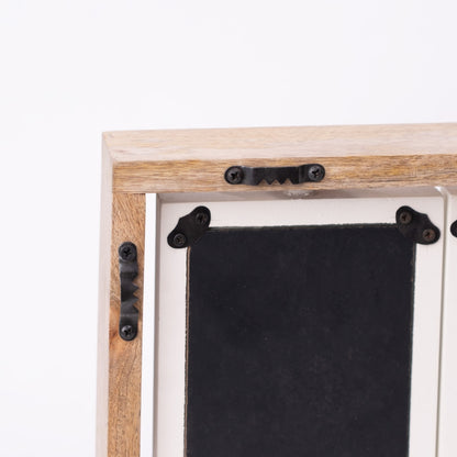 Spin & Frame Photo Frame- Gray & White
