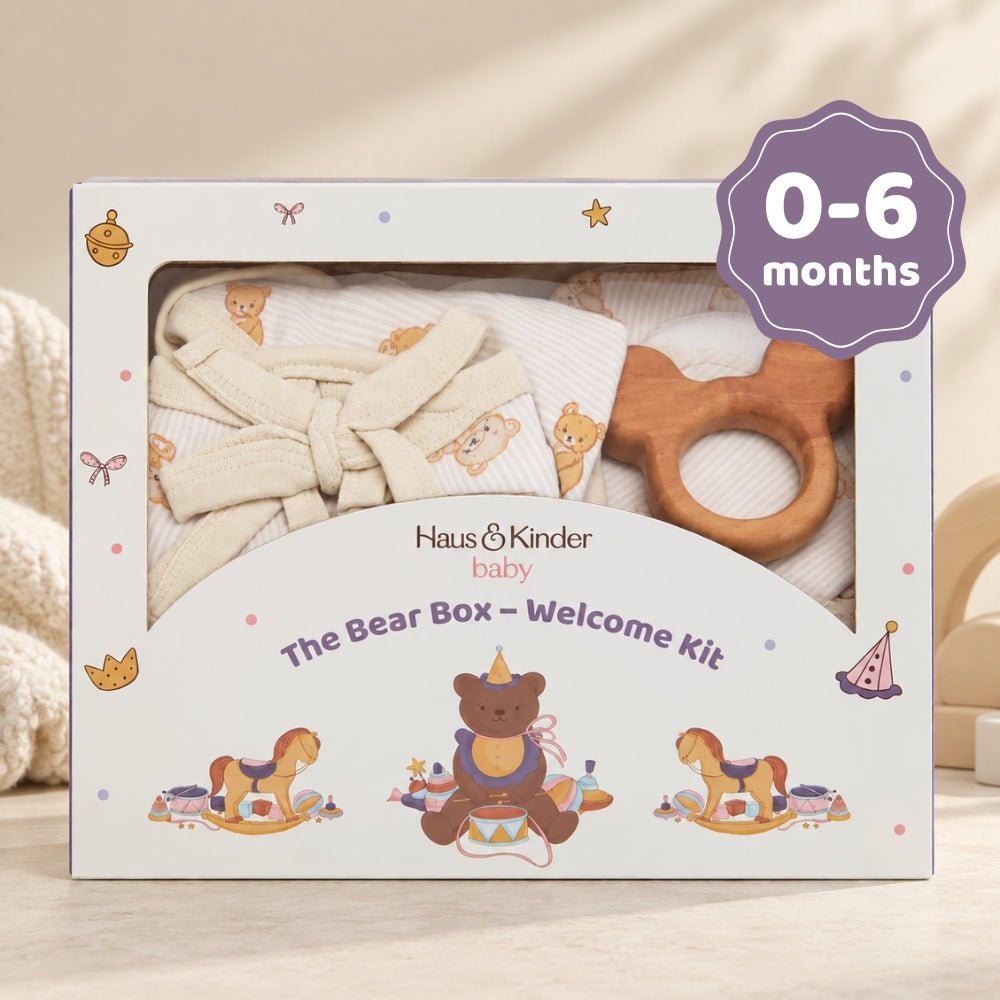 The Bear Box – Welcome Kit, Pack of 10 - Baby Essentials | haus & kinder
