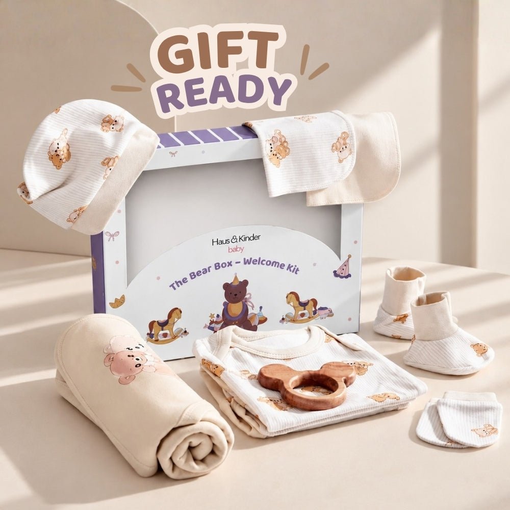 The Bear Box – Welcome Kit, Pack of 10 - Baby Essentials | haus & kinder