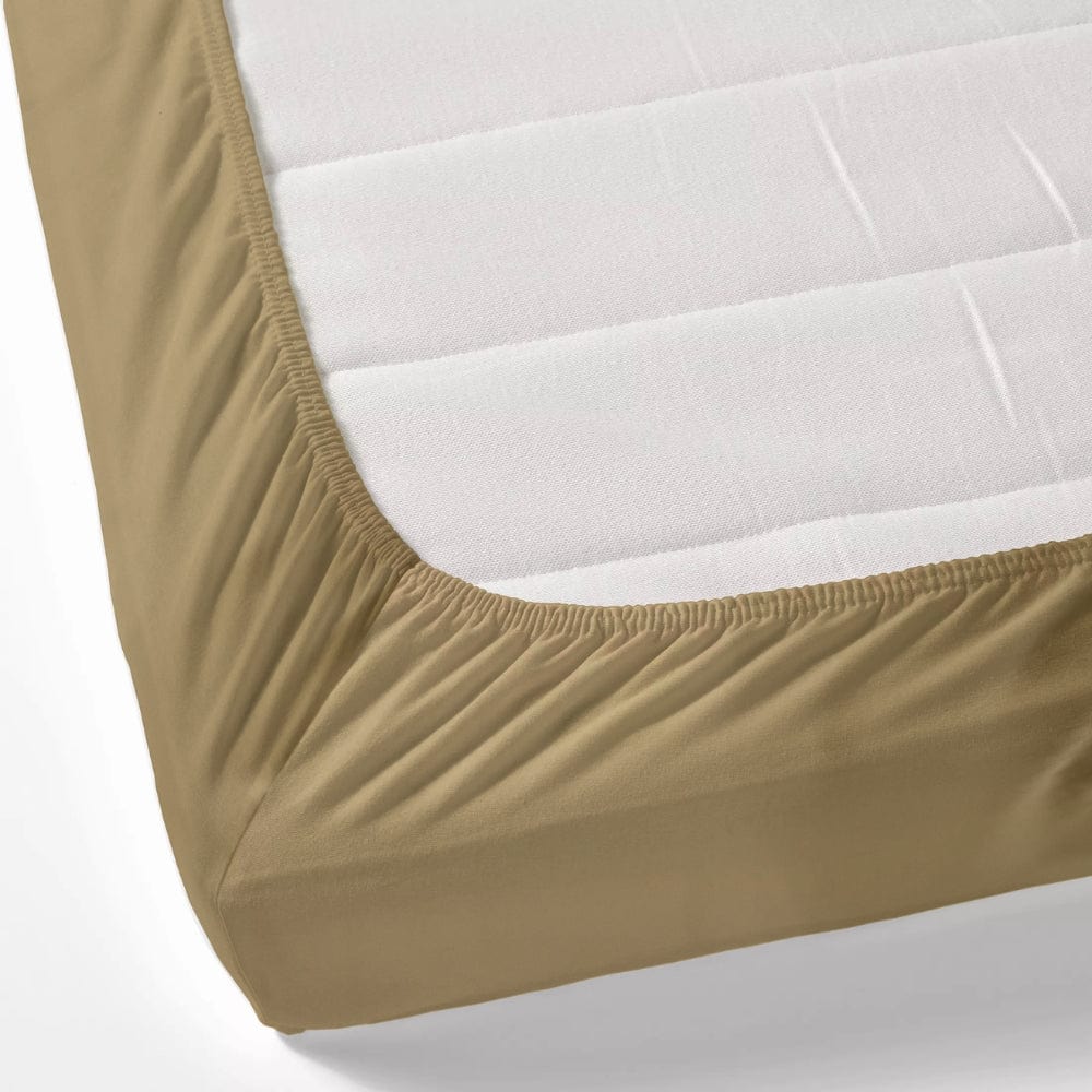 Taupe 100% Cotton Bedsheet, 300 TC