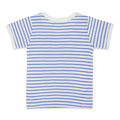 Boy Tshirt with Bottom, Blue-beige 6-24 Months