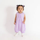 Lilac Cloud Cotton Baby Romper- Lilac