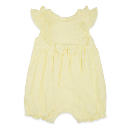 Girl Yellow Romper 0-12 Months