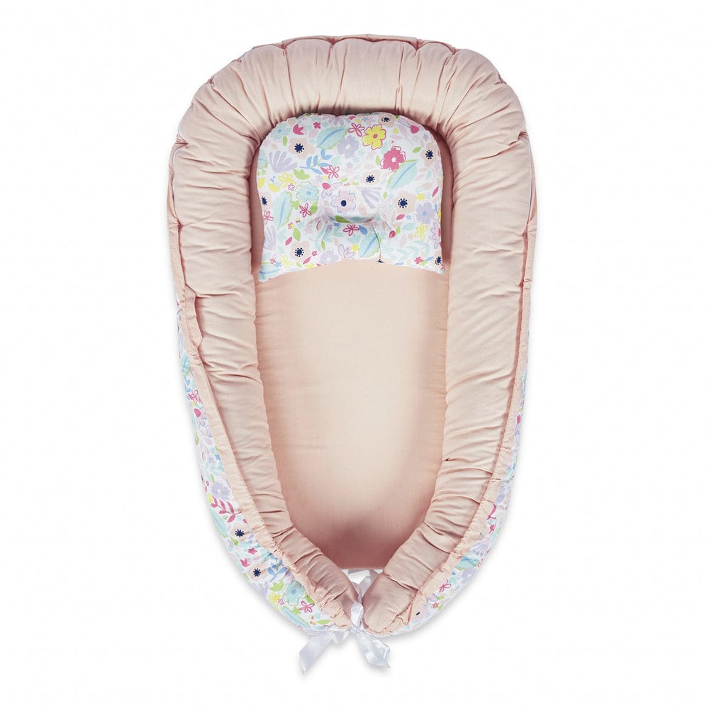 Ditsy Floral Baby Sleeping Nest, Portable Adjustable Newborn Crib Bassinet, 0-24 Months