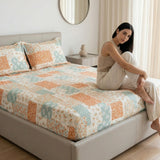 Patch Bliss 100% Cotton Double Size Bedsheet, 144 TC