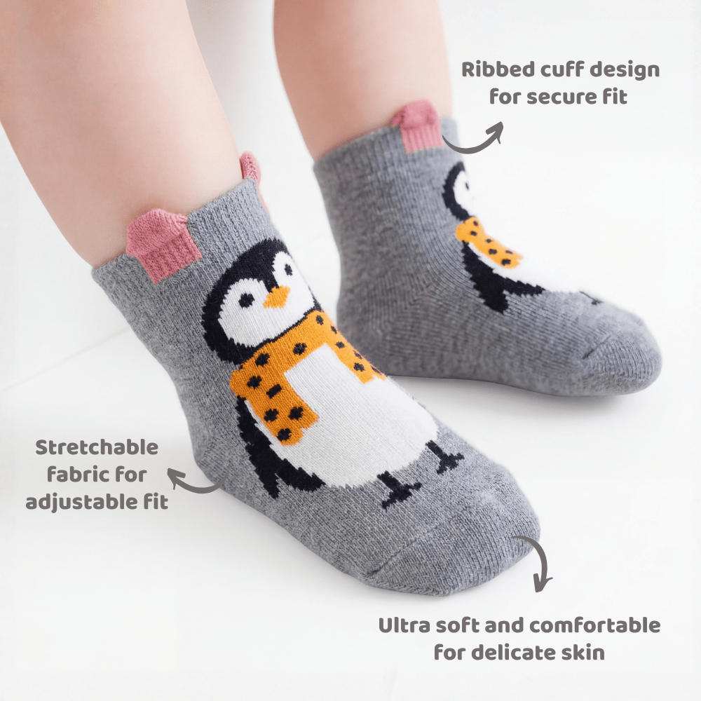 Mini Paw Baby Socks Pack of 3 | 0-6 Months & 6-12 Months - kids socks | haus & kinder