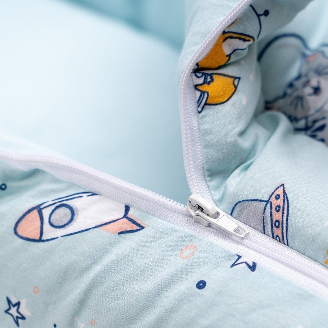 Cotton Carrier Nest / sleeping bag, Spacewalk ( Newborn - 3 Months)
