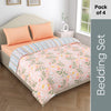 Microfibre Reversible Comforter Bedding Set, Blush Vineyard