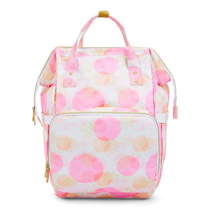 Chic Diaper Bag Backpack for New Parents (Capacity - 20L) , Dots