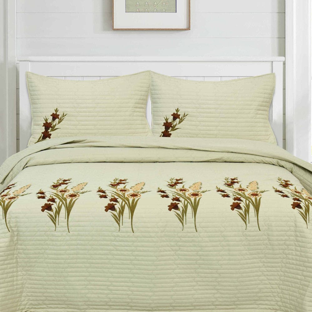 Quilted Bedcover, Artichoke