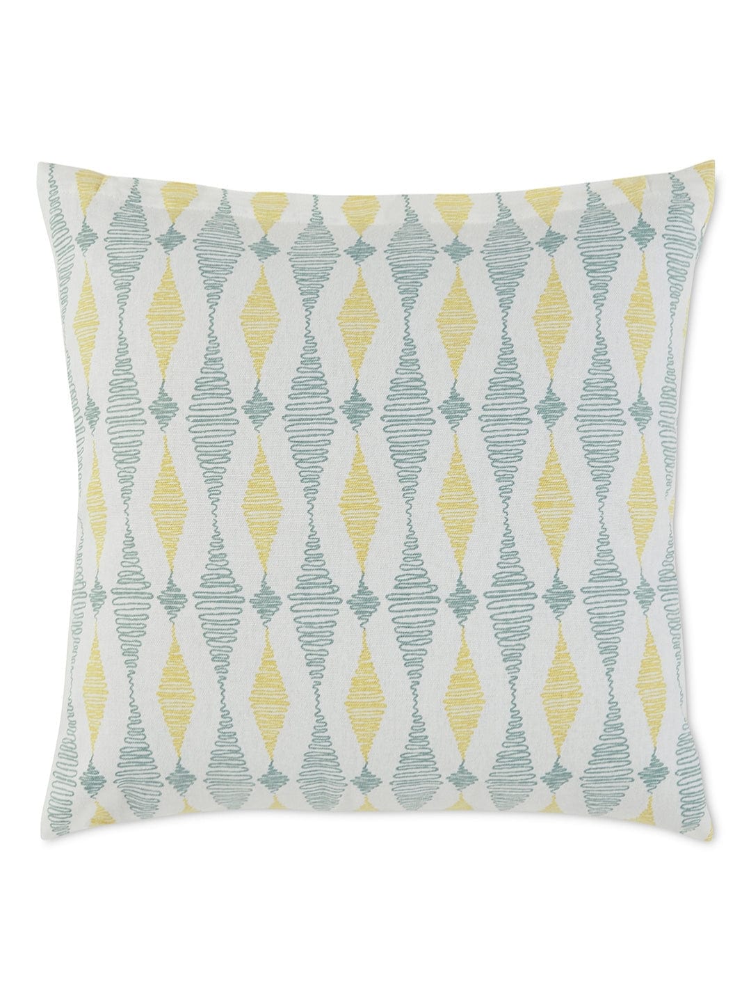 Prism Pattern Cushion Cover, Blue & Grey