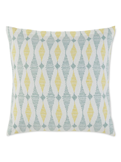 Prism Pattern Cushion Cover, Blue & Grey