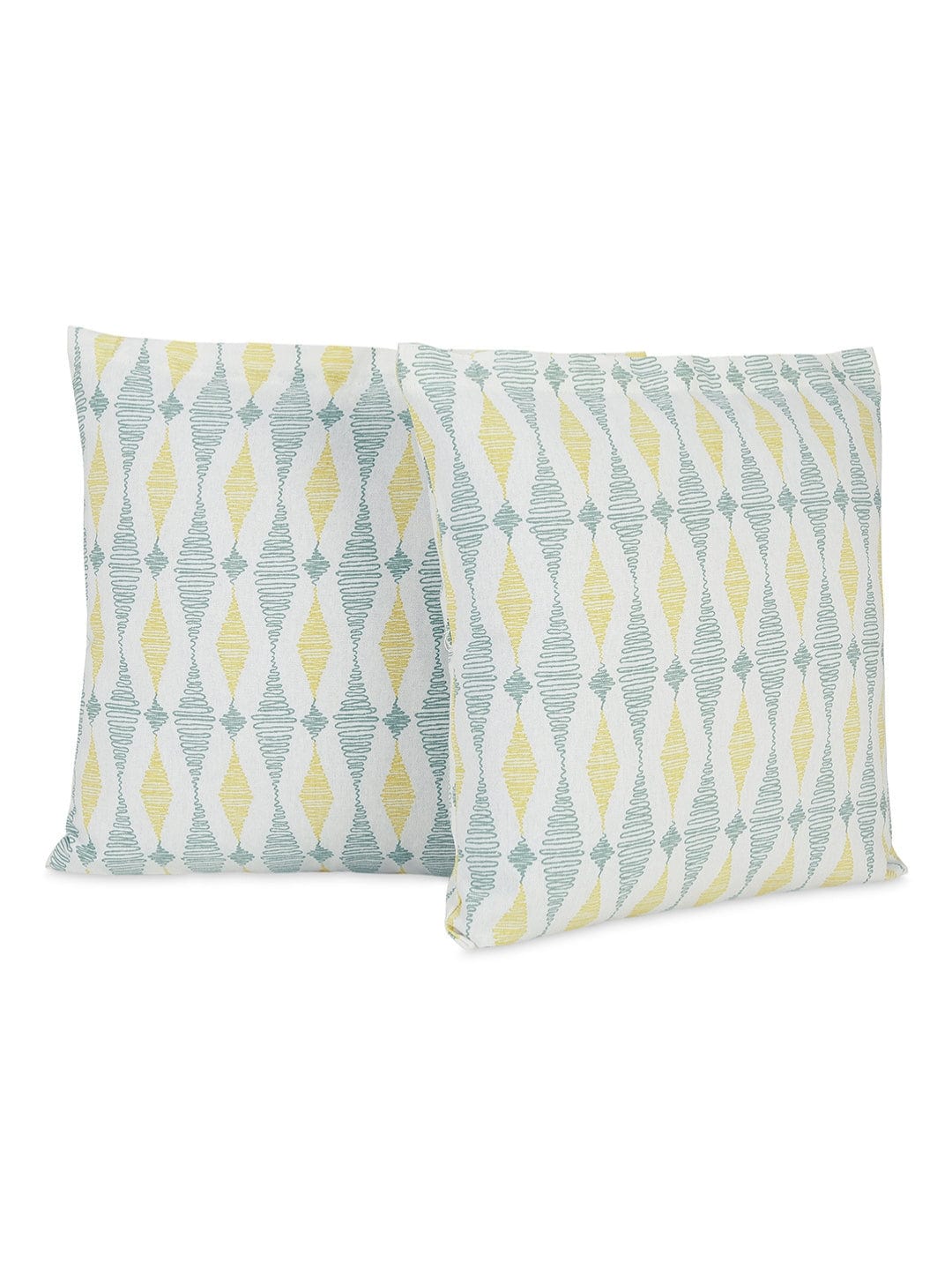 Prism Pattern Cushion Cover, Blue & Grey