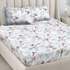 Palm Scape 100% Cotton Double Bedsheet, 186 TC