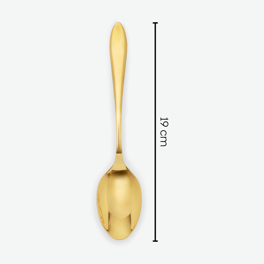 Stardust Champagne Gold stainless steel dinner spoon, set of 4