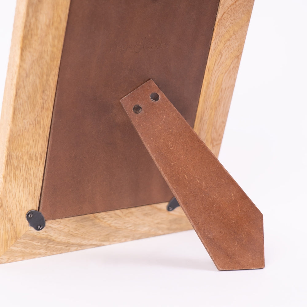 Abstract Grain Photo Frame- Natural Wood