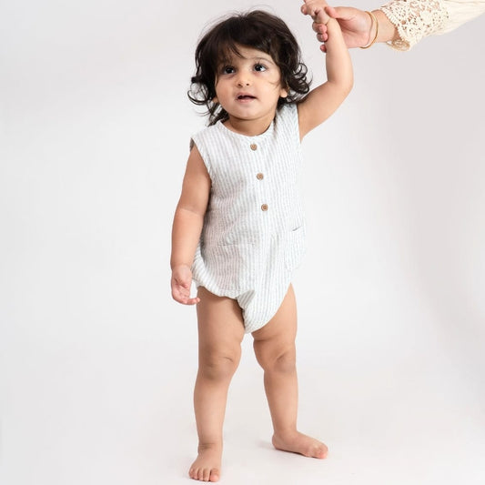 Baby Stripes Cotton Rompe