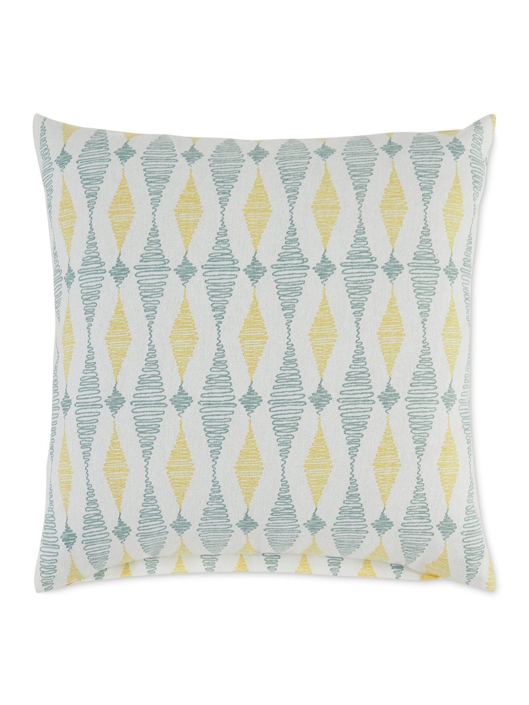 Prism Pattern Cushion Cover, Blue & Grey