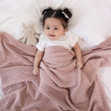 Baby Blossom Cotton Knitted All Season AC Blanket with a toy - Blanket | haus & kinder