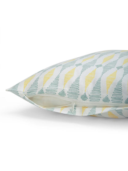 Prism Pattern Cushion Cover, Blue & Grey