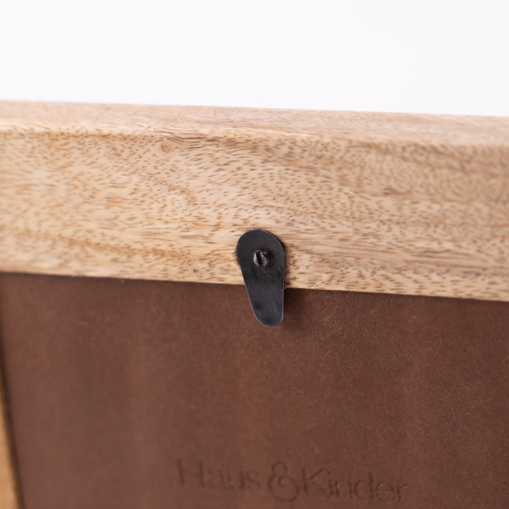 Abstract Grain Photo Frame- Natural Wood