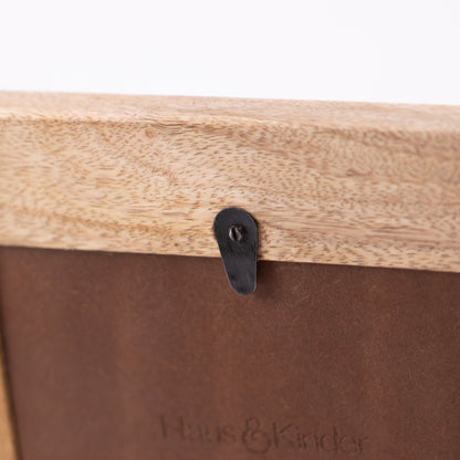 Abstract Grain Photo Frame- Natural Wood