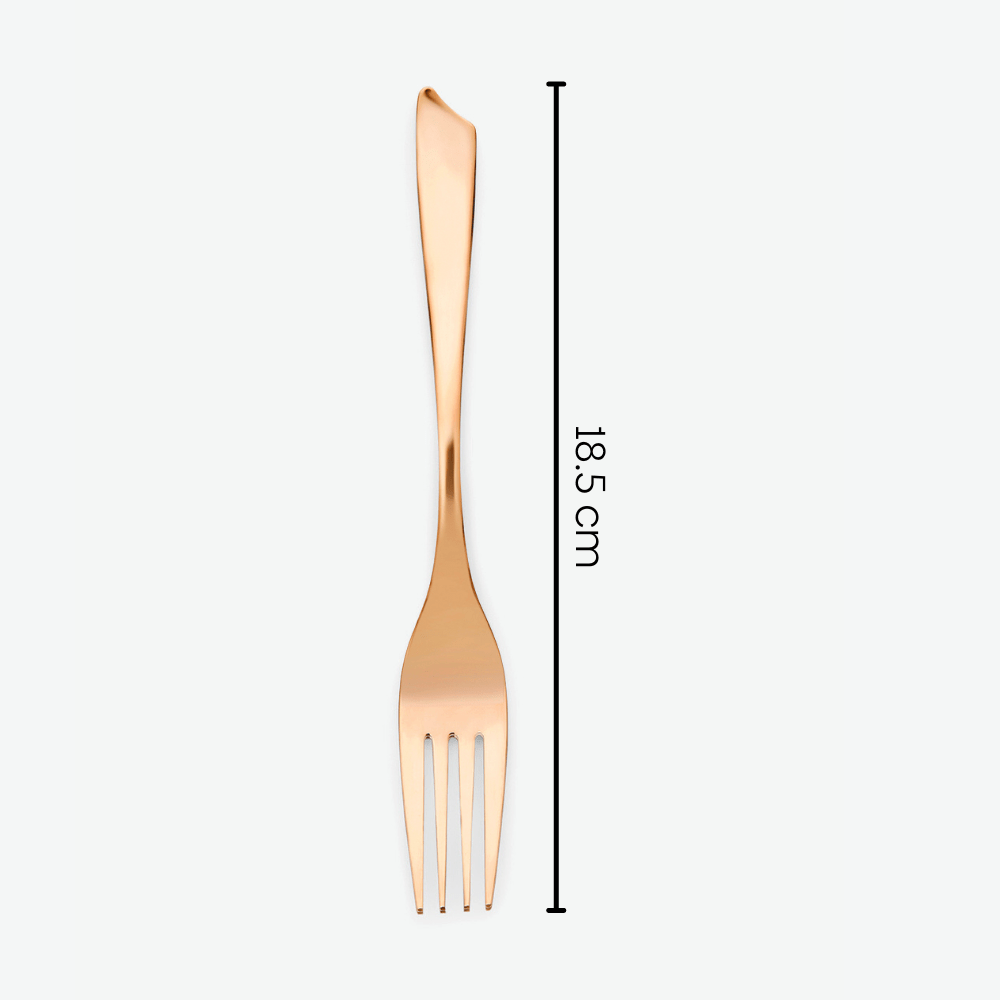 Classic Rose gold dinner fork, set of 4