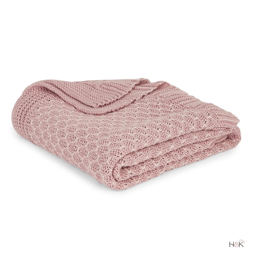 Baby Blossom Cotton Knitted All Season AC Blanket with a toy - Blanket | haus & kinder