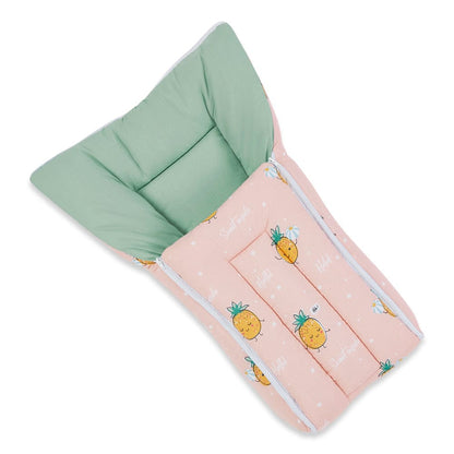 Cotton Carrier Nest cum sleeping bag, Pineapple Samba ( Newborn - 3 Months)