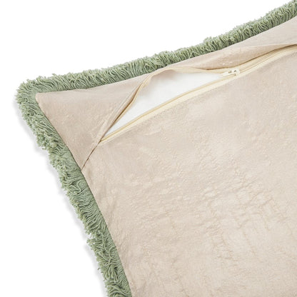Embroidered Decorative Cushion Cover, Pastel Meadow
