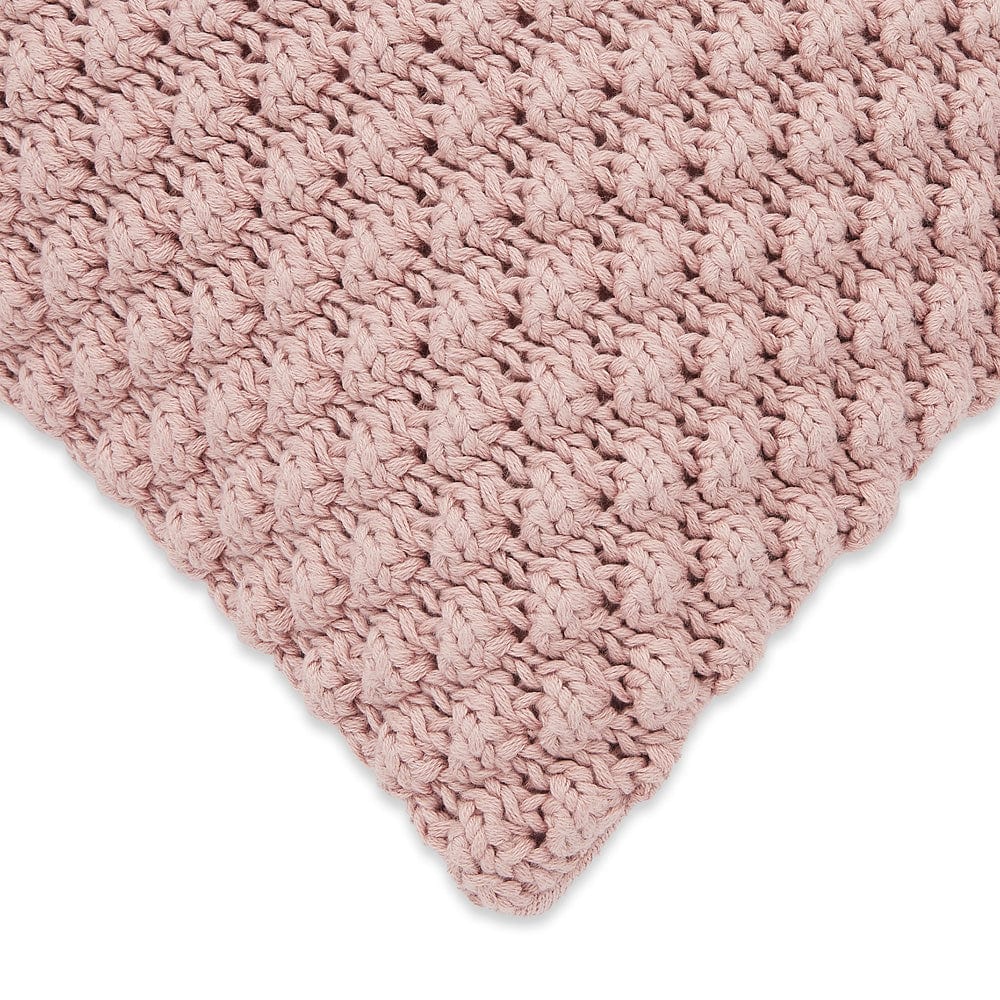 Knitted Bubble Pale Pink Cushion Cover