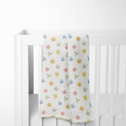 Jungle Jigsaw Collection 100% Organic Cotton Muslin Swaddle Pack Of  3