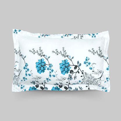 Victorian Summer Dream, Pack of 2 Pillow Covers, Blue