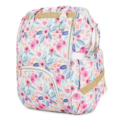 Chic Diaper Bag Backpack for New Parents (Capacity - 20L) , Bold Floral