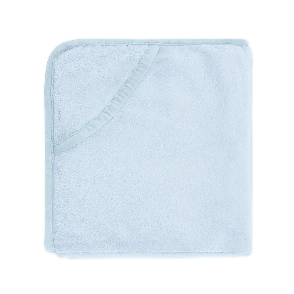 Super Soft Plush Baby hooded Flannel Blanket, Sky Blue