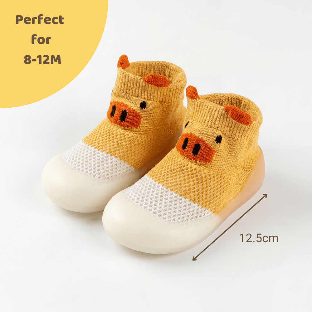 Honey Bear Baby Booties | 9-12 Months - baby booties | haus & kinder