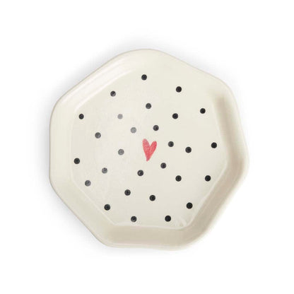 Lovestruck Ceramic plate, White