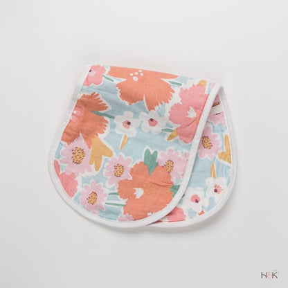 Sea and Bloom Pack of Muslin Cotton Burp Cloths- Pack of 2