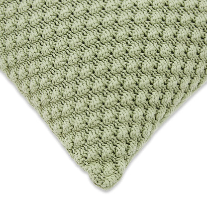 Knitted Bubble Mint Cushion Cover