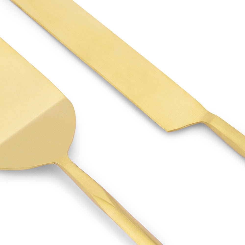 Diamond Matt Gold cake server, set of 2