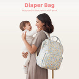 Chic Diaper Bag Backpack (Capacity - 20L) , Little Bloom