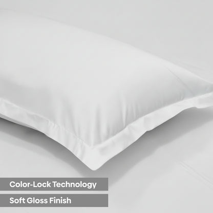 Tencel 300 TC King Flat Bedsheet- Cloud Drift