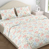 100% Combed Cotton 144 TC Double Flat Bedsheet Petalhaze